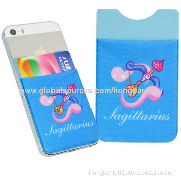 Sticky Mobile Phone Wallets, Sized 5.5 x 9cm